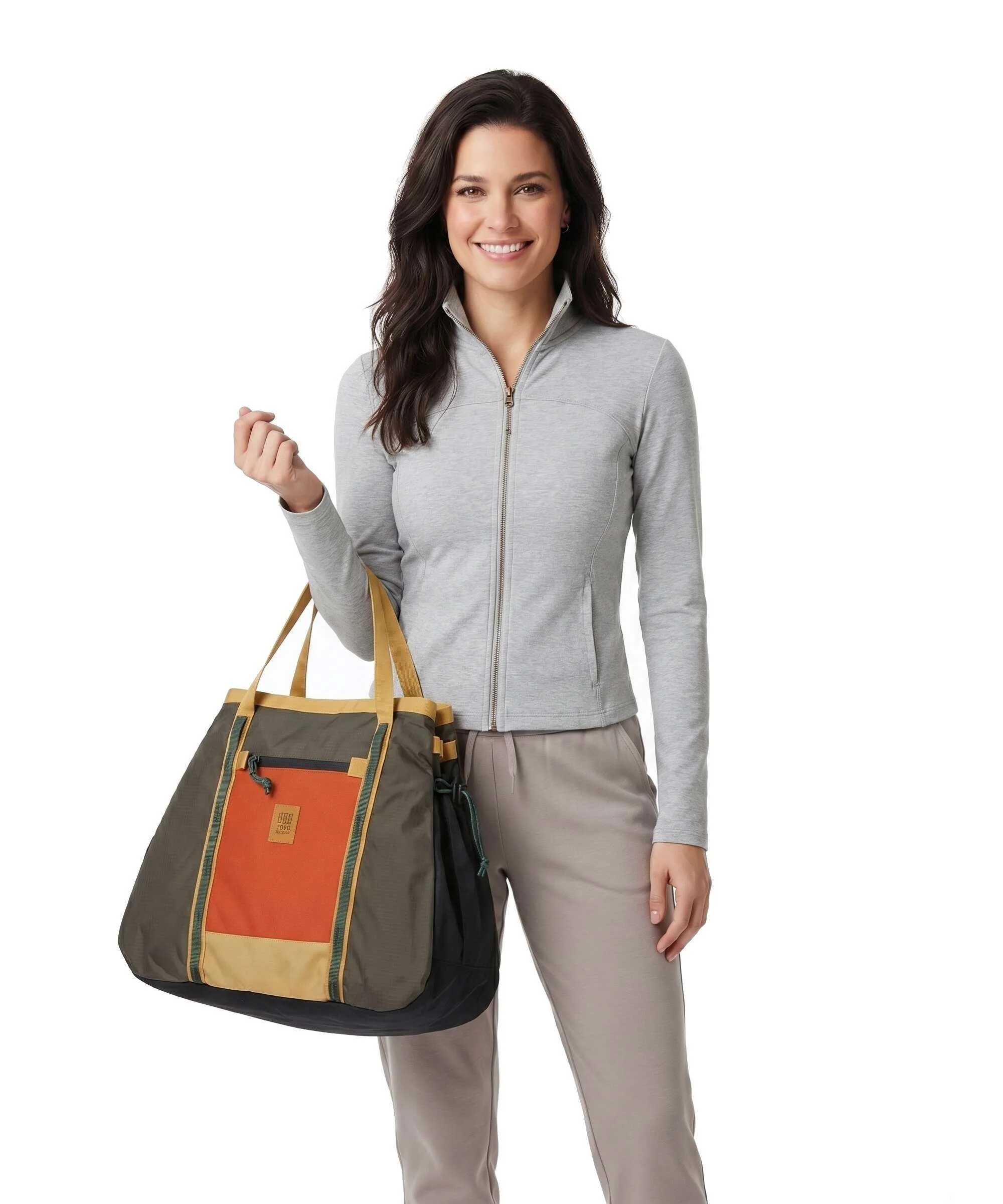Topo Designs Mountain Gear Torba na zakupy woodland/terracotta - Image 3
