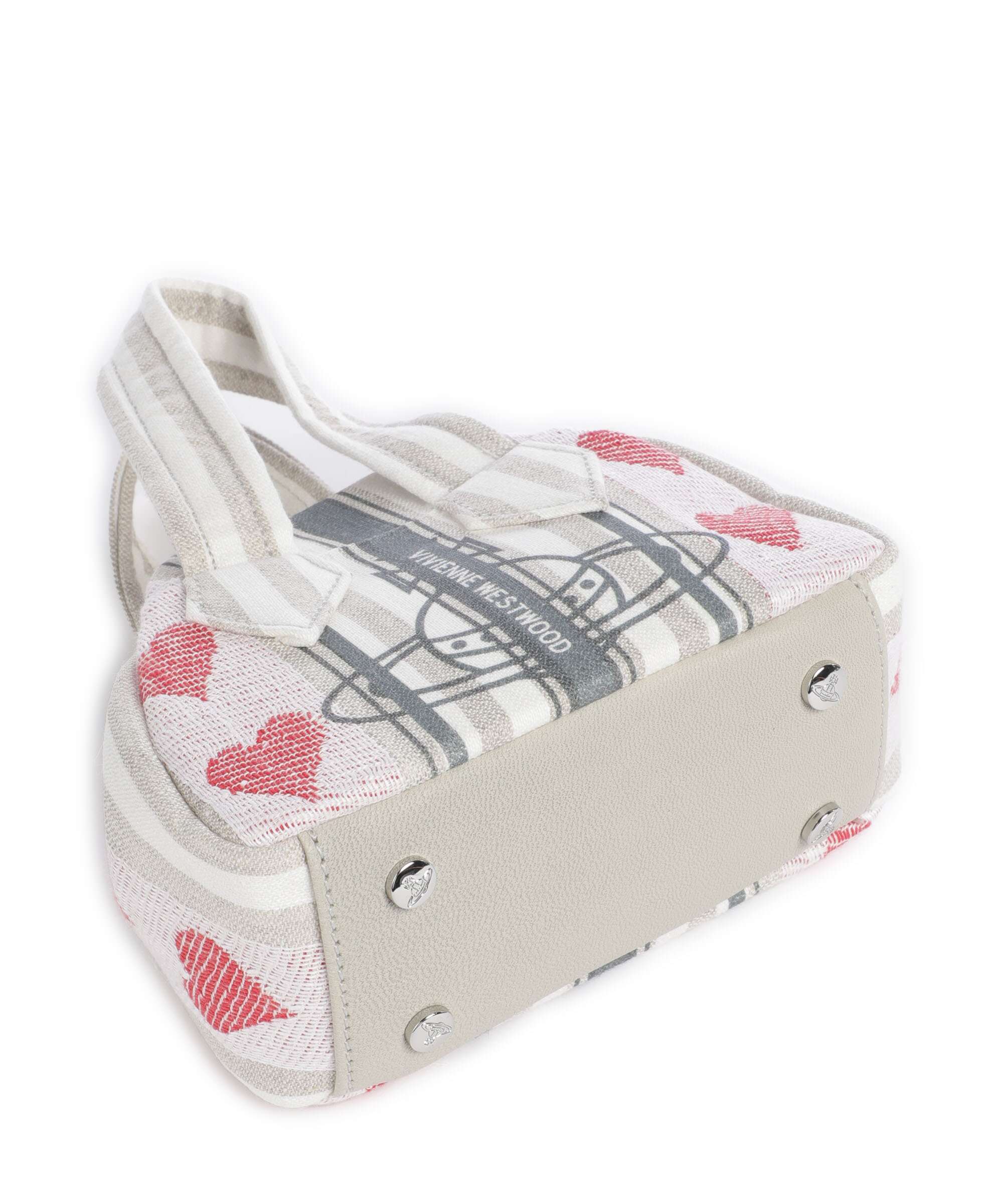 Vivienne Westwood Archive Linen Heart Stripes Mini Torba przez ramię multicolour  - Image 5