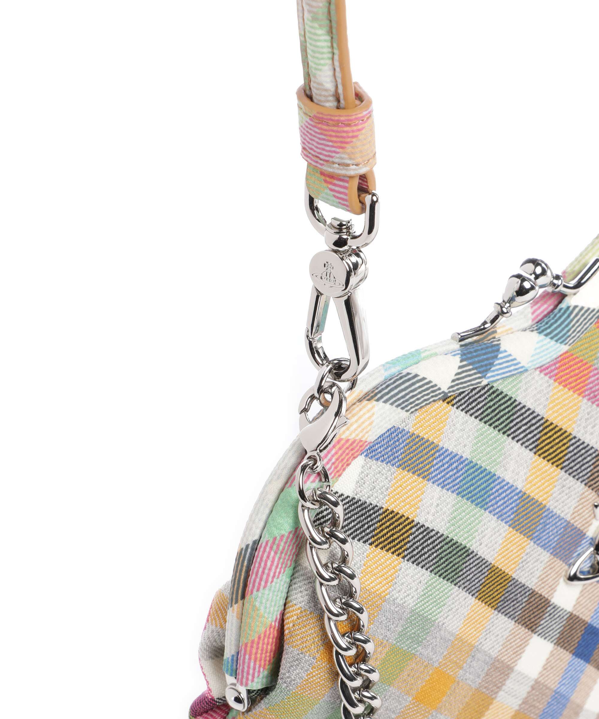 Vivienne Westwood Belle Heart Frame Heather Check Torba przez ramię multicolour - Image 4