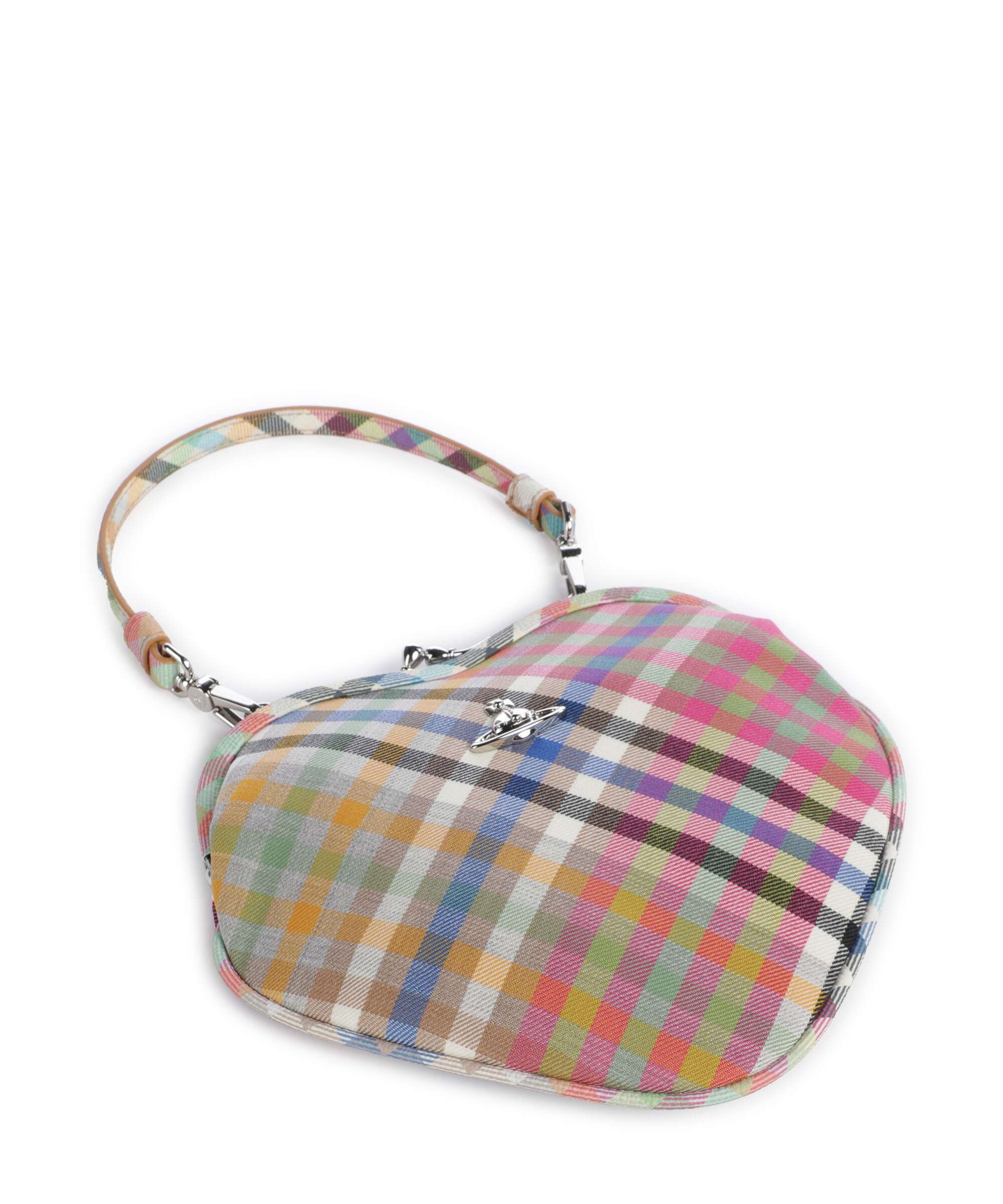 Vivienne Westwood Belle Heart Frame Heather Check Torba przez ramię multicolour - Image 5