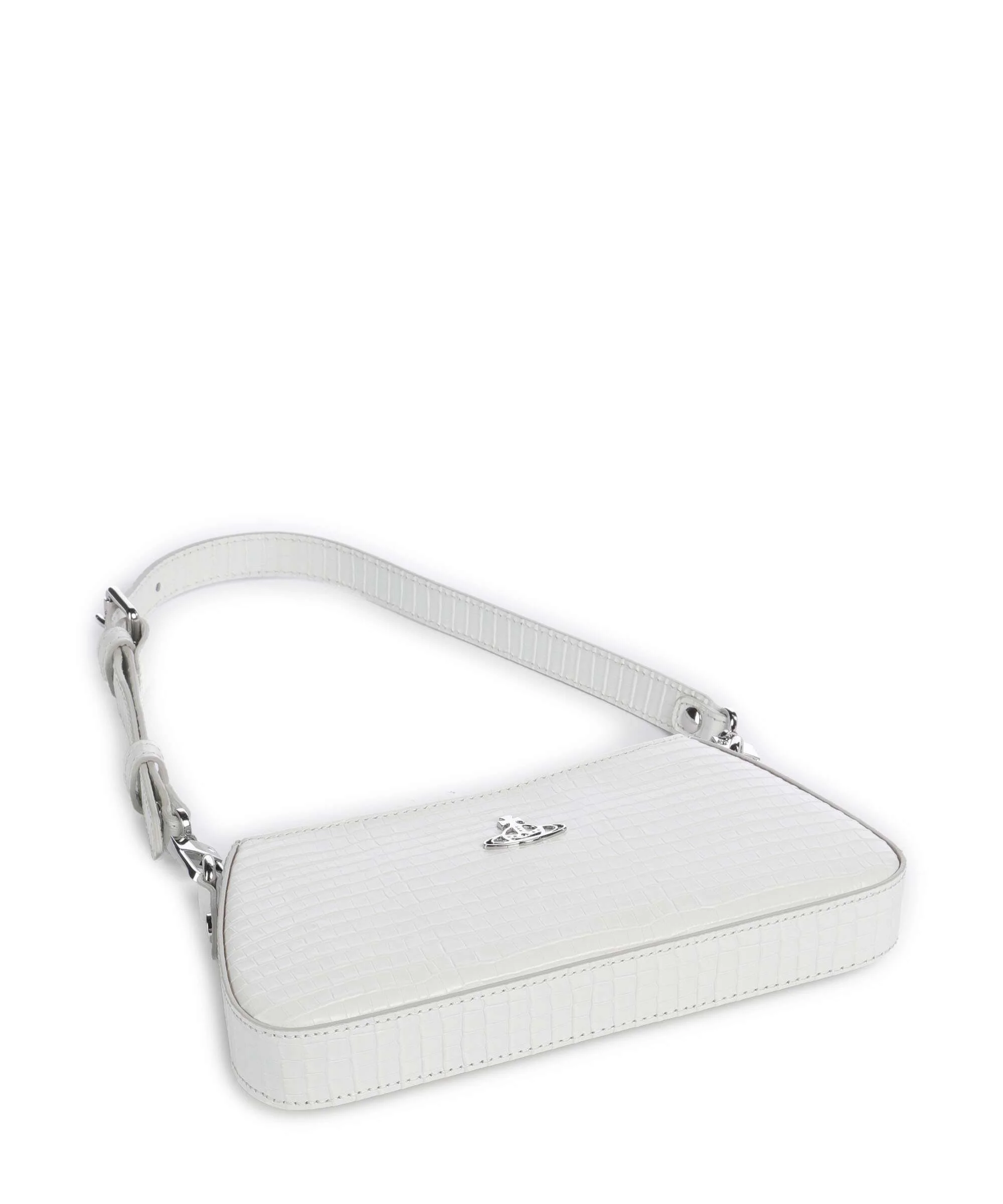 Vivienne Westwood Tasha Embossed Croc Mini Torba na ramię white - Image 5